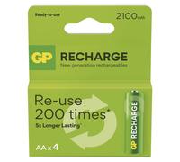 Piles rechargeables GP Recharge 2100 AA (HR6) 4pcs, B27214