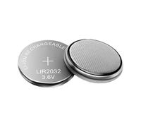 Piles rechargeables LIR2032 de 3,6 V, rondes, plates, rechargeables, 2 piles plates Ion 40 mAh 1-1,5, vous avez besoin de grande capacité comme des heures de charge pour les jouets électroniques
