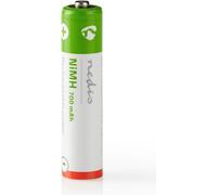 Piles rechargeables Ni-MH AAA | 1,2 V DC | 700 mAh | Préchargées | 2 décharges