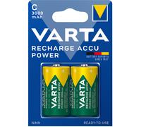 Piles rechargeables Ni-MH Accu Power 2x1,2 V LR14 3000 mAh VARTA 56714101402