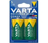 Piles rechargeables Ni-MH Accu Power 2x1,5 V LR20 3000 mAh VARTA 56720101402