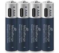 Piles Rechargeables USB-C - MediaRange - MRBAT160 - 1,5V - 500mAh - Lot de 4 Bleu