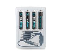 Pile rechargeable PALE BLUE USB AAA type C (LR03)