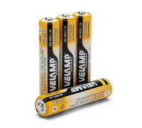 Piles rechargeables VELAMP HR03 / 4BP Mini Stilo AAA haute capacité 1.2V 1000mAh, technologie Ni-MH, rechargeables environ 1000 fois, blister 4 pièces