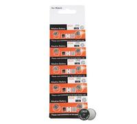 Piles Rondes, Petites Piles - Pack varié de Batteries Longue durée 1,55 V - 10x Petites Piles Bouton AG1 AG4 pour calculatrices, appareils auditifs, chronomètres