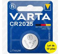 Varta Pile CR2025 lithium électronique professionnelle – 2 piles