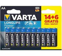 Piles Varta Longlife Power (20 pièces)