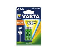 Piles Varta Solar Recharge AAA 550mAh Blister (Pack de 2) 56733 101 402