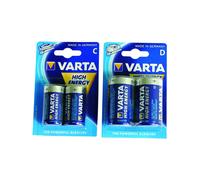 Piles WaterQueen Varta Haute Energie LR20 x2 Bleu TU