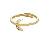 Pilgrim Bague 'Lulu' bleu clair / or / vert clair / rose, Taille 50-60