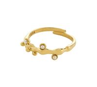 Pilgrim Bague 'Lulu' or / blanc perle, Taille 50-60