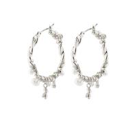 Pilgrim Boucles d'oreilles 'Ana' argent, Taille One Size