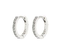 Pilgrim Boucles d'oreilles 'EBNA' argent / transparent, Taille One Size