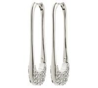 Pilgrim Boucles d'oreilles ' Instant ' argent / transparent, Taille One Size