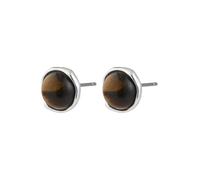 Pilgrim Boucles d'oreilles 'Sense' marron / argent, Taille One Size