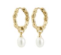 Pilgrim Boucles d'oreilles 'Shift' or / blanc, Taille One Size