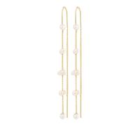 Pilgrim Boucles d'oreilles 'Zenaia' or / blanc perle, Taille One Size
