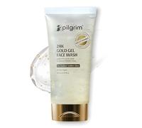 Pilgrim Gel nettoyant visage or 24 carats avec lotus blanc coréen et acide lactique 80 ml | Nettoyant visage pour une peau éclatante | Réduit les taches sombres et améliore la texture de la peau |