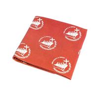 PILGRIM'S BACKPACK Foulard du pèlerin avec logo jubilé en coton, produit officiel Jubilé 2025, rouge, Regular