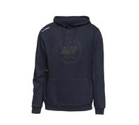 PILGRIM'S Backpack Sweat Unisexe en Coton Jubilé avec Capuche et imprimé, Produit Officiel Jubilé 2025, Bleu, S