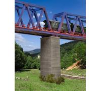 Pilier Central Viaduc Hauteur 9,2cm N/Z Échelle Kit Kibri 37673