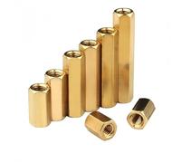 Pilier creux hexagonal en laiton M2,5 M3 M4 M5 - Support de filetage femelle hexagonal à double passage for carte mère PCB, écrou de joint(36mm (10Pcs),M3)
