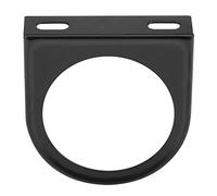 Pilier de jauge de compteur universel, Le fer noir 52mm 2 pouces universel monotrou de jauge de compteur de montage sur pilier support de support de dosette noir