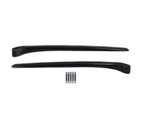 Pilier de pare-brise Set à gauche à droite 1606659780 1606659880 Plastique haute résistance sans étanche à l'épreuve du soleil pour les amateurs de voitures et la mécanique (Noir avec apprêt)