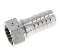 Pilier de tuyau en acier zingue 38x54 mm & G1-1/2'' avec ecrou-raccord DIN EN 14423 / DIN 2826