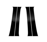 Pilier Fenêtre Moulure Compatible Avec Toyota Pour Tacoma 2005-2010 2011 2012 2013 2014 2015 4 Pièces Noir Brillant Piliers Poteaux Fenêtre Porte Colonne BC Autocollant Couverture
