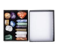 Piliers de Cristal D'améthyste Naturelle, Lot de Set de Yoga | Cristal, Usage Spa, Effet Décoratif, Coffret Présent, pour Contemplation et Collection