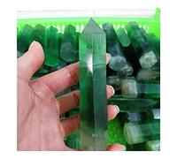Piliers de Fluorite verte naturelle polis 10-12 cm pierres de cristal point décoration Reiki ornements de salle décoration de la chambre (Size : 200g)