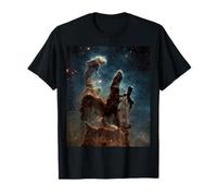 Piliers de gaz et de poussière dans Stellar Nursery Astronomy Art T-Shirt