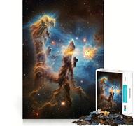 Piliers de la Création dans la Nébuleuse de l'Aigle Puzzle Adulte 1000 Pièces Jeu d'entraînement cérébral Détente et créativité Cadeau Artistique (50x75cm)
