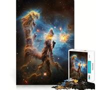 Piliers de la Création dans la Nébuleuse de l'Aigle Puzzle de 1000 pièces pour Adultes Jeu de logique Clair Loisirs Découpe Parfaite Cadeau créatif (38x52cm)