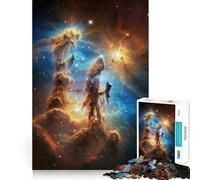 Piliers de la Création Nébuleuse de l'espace Puzzle 1000 Pièces pour Adolescents Jeu Mental Moment de Paix Découpe Premium Cadeau Artistique (38x52cm)