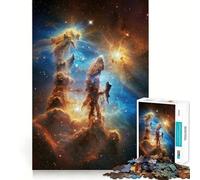 Piliers de la Création Nébuleuse de l'espace Puzzle de 1000 pièces pour Adultes Stimulation de la mémoire Passe-Temps à la Maison Décoration Murale (50x75cm)