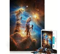Piliers de la Création Nébuleuse Spatiale Puzzle 1000 Pièces pour Adolescents Jeu de Réflexion Apaisant et de Qualité Supérieure Cadeau de Noël (38x26cm)