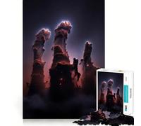 Piliers de poussière Cosmique Puzzle de 1000 pièces pour Adultes Jeu de mémoire et de Relaxation Idée Cadeau de Noël (38x26cm)