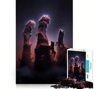 Piliers de poussière Cosmique Puzzle de 1000 pièces pour Adultes Jeu de réflexion Relaxant et apaisant Image à Assembler pour Les vœux du Père Noël (50x75cm)