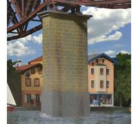 Piliers de Viaduc centraux maçonnés-HO-1/87-KIBRI 39751