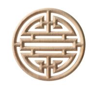 Piliers en bois gaufré sculptés, applique murale ou décorative d'angle, en forme de poteau, pour porte ou meuble mural, non peint, Y30, 40