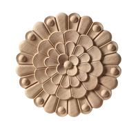 Piliers en bois gaufré sculptés, applique murale ou murale en forme de poteau d'angle, non peinte, Y10,10