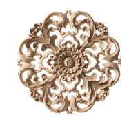 Piliers en bois gaufré, sculptés, en forme de poteau d'angle, appliqués pour cadres de porte, meubles et murs, non peints, décoration intérieure, Y7,15