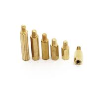 Piliers en cuivre et laiton, 10 pièces, entretoise de Circuit, vis à écrou carte PCB, rond, monocylindre, pilier hexagonal M2.5 M3 M4(35mm,M3 10pcs)