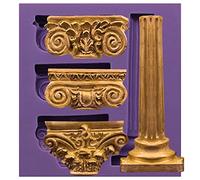 piliers grec ancien Funshowcase Fondant Bonbons Moule pour pâte à sucre, décoration de gâteau, Cupcake, Chocolat, Pâtisserie, polymère, argile, fabrication de savons, résine époxy, projets créatifs