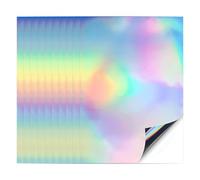 Pilikoll 10 Feuilles A4 Papier Holographique Autocollant Vinyle Holographique Papier Autocollant Holographique Vinyle Holographic Sticker Paper pour Imprimante à jet d'encre et laser