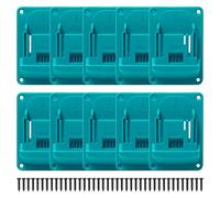 Pilikoll 10Pièces Support Outils Mural pour Makita 18V Porte Outils Mural avec 40 Vis Supports à Outils pour Perceuse Makita 18V Bleu-Vert Support Mural pour Perceuse, Outils Electriques Makita 18V