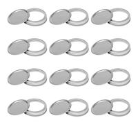 Pilikoll 12 Pièces 86mm Couvercles Mason Jar Couvercles pour Bocaux de Conserves Canning Lids pour Mason Jar Régulier Bouche Fer masons Bocal Couvercle pour Pots de Confiture Miel