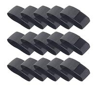 Pilikoll 15 Pcs Ajustable Brassard élastique Noir Brassard de Capitaine Football Respect FunéRailles Deuil Deuil Brassard pour Football Basket-Ball Funèbre